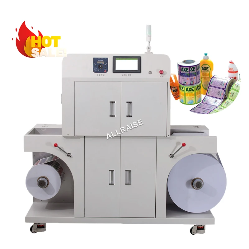 Automatic Roll to Roll Digital Label Printing Machine Adhesive 4 Color Label Printers Digital Labels Stickers Printing Machines