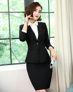 Wholesale Women Office blazer and Skirt Set Formal Good Quality