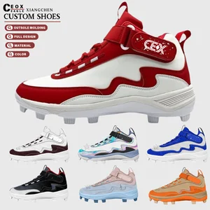 Wholesale CEOX Men's Training Baseball Cleats Genuine Leather Upper Rubber Midsole & Outsole Cotton Lining