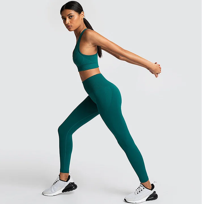 Sujetador Deportivo De Punto Sin Costuras,Trajes De Yoga Ajustados A La  Cadera,Ropa Deportiva Para Fitness Y Yoga,Gran Oferta - Buy Fitness Y  Desgaste De La Yoga,Traje De Yoga Ropa Deportiva,De Sujetador Deportivo