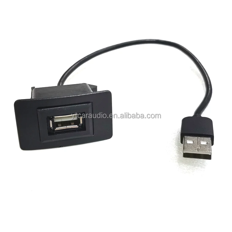 USB Dashboard Panel Socket Harness Extension Cable for Honda Brio City Jazz Civic Accord CRV Freed Flash Mount for DVD Players