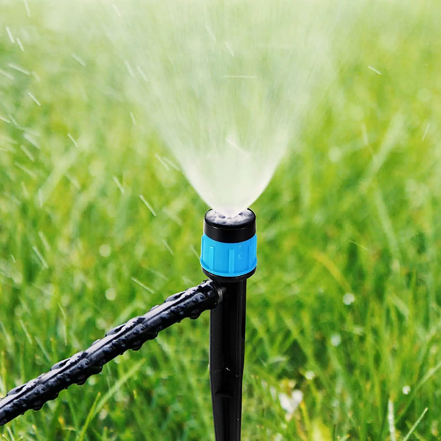Adjustable Automatic Drip Irrigation Kit for Home Garden & Greenhouse Plastic Dripper Stake & Coconut Tree System