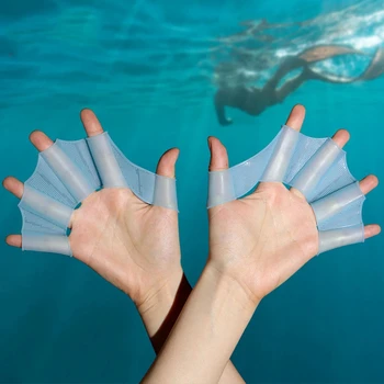 Paires De Pagaies à Main Pour Natation – PP + Silicone, Forme Hache, Taille Réglable, Double Face – Pour Hommes, Femmes, Enfants – Entraînement
