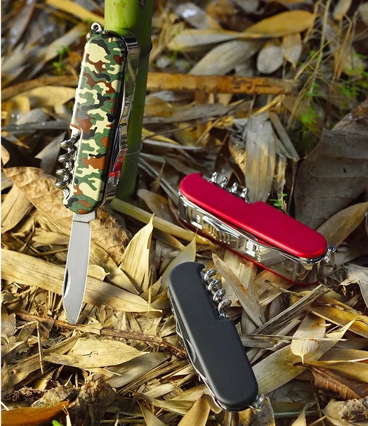 5 in 1 Multifunction Double Arc Lighter With Penknife Bear Opener Windproof Electronic USB Rechargeable Plasma Lighter