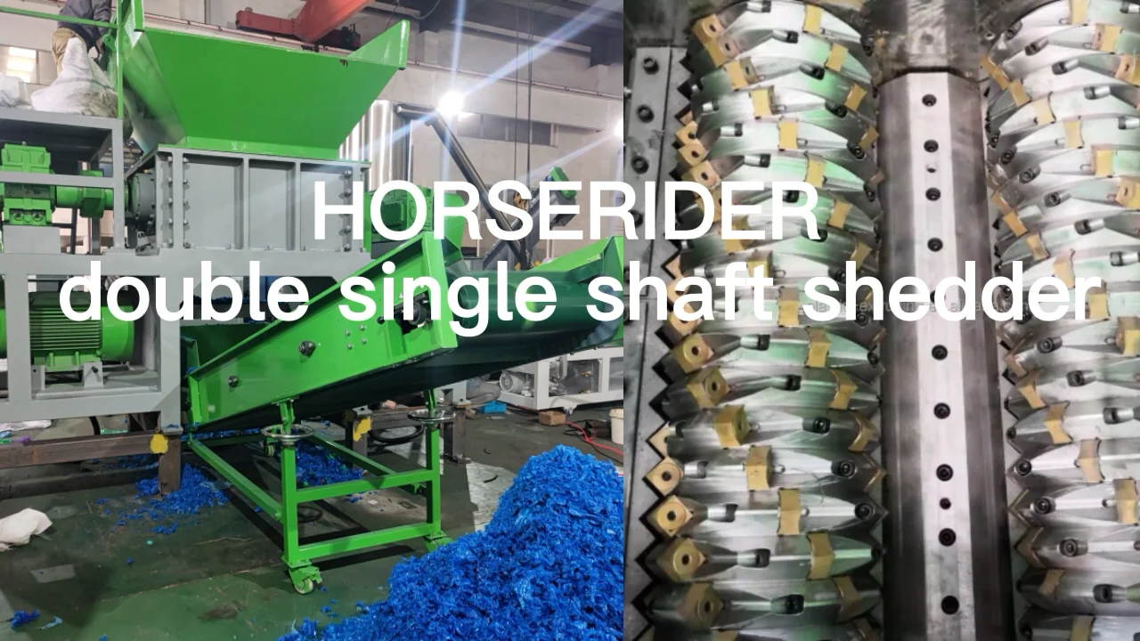 hot sale single double shaft shredding