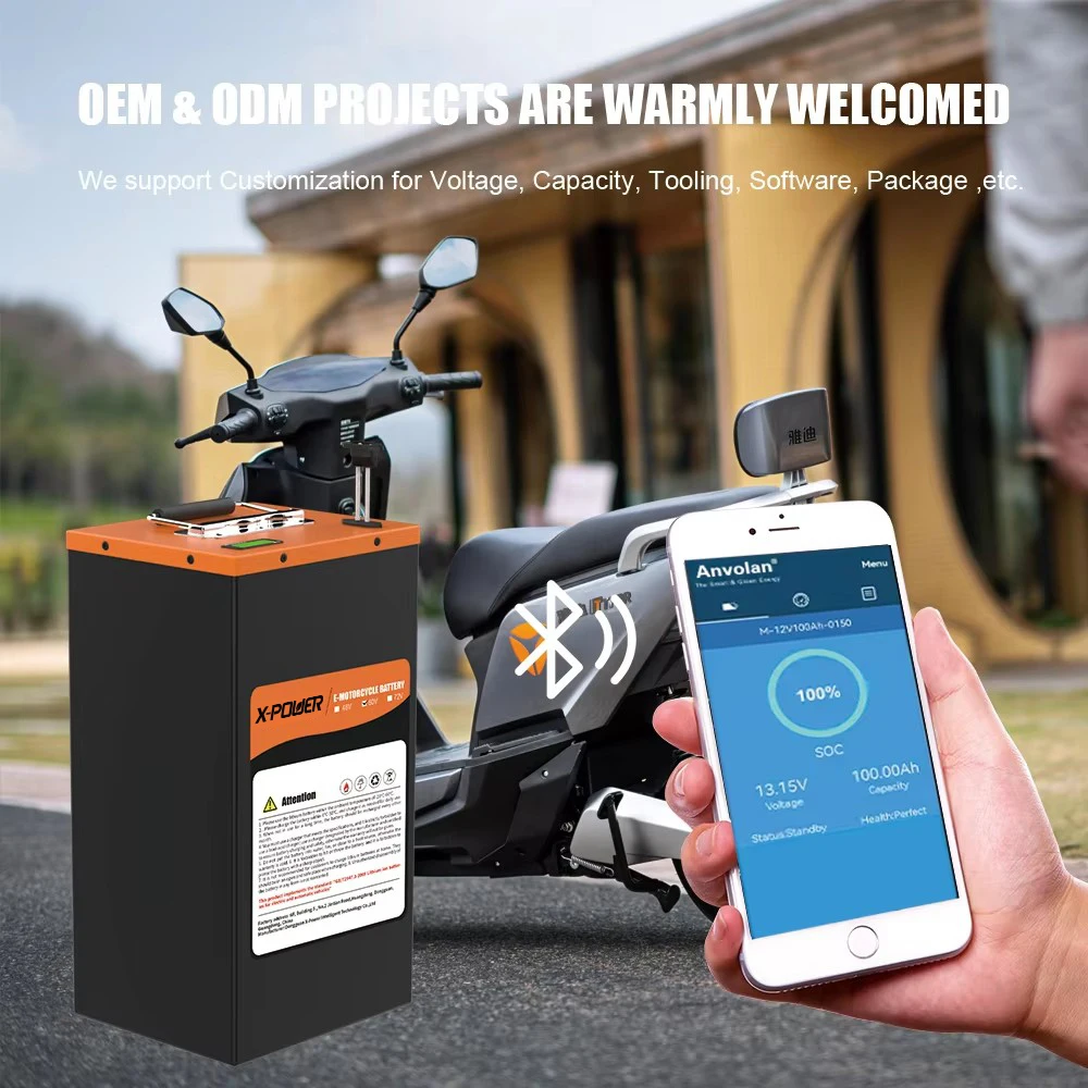 EU US Stock 48v Lithium Battery Harley Electric Scooter Battery 60v 72v 30ah 120ah Electric Motorcycle Battery