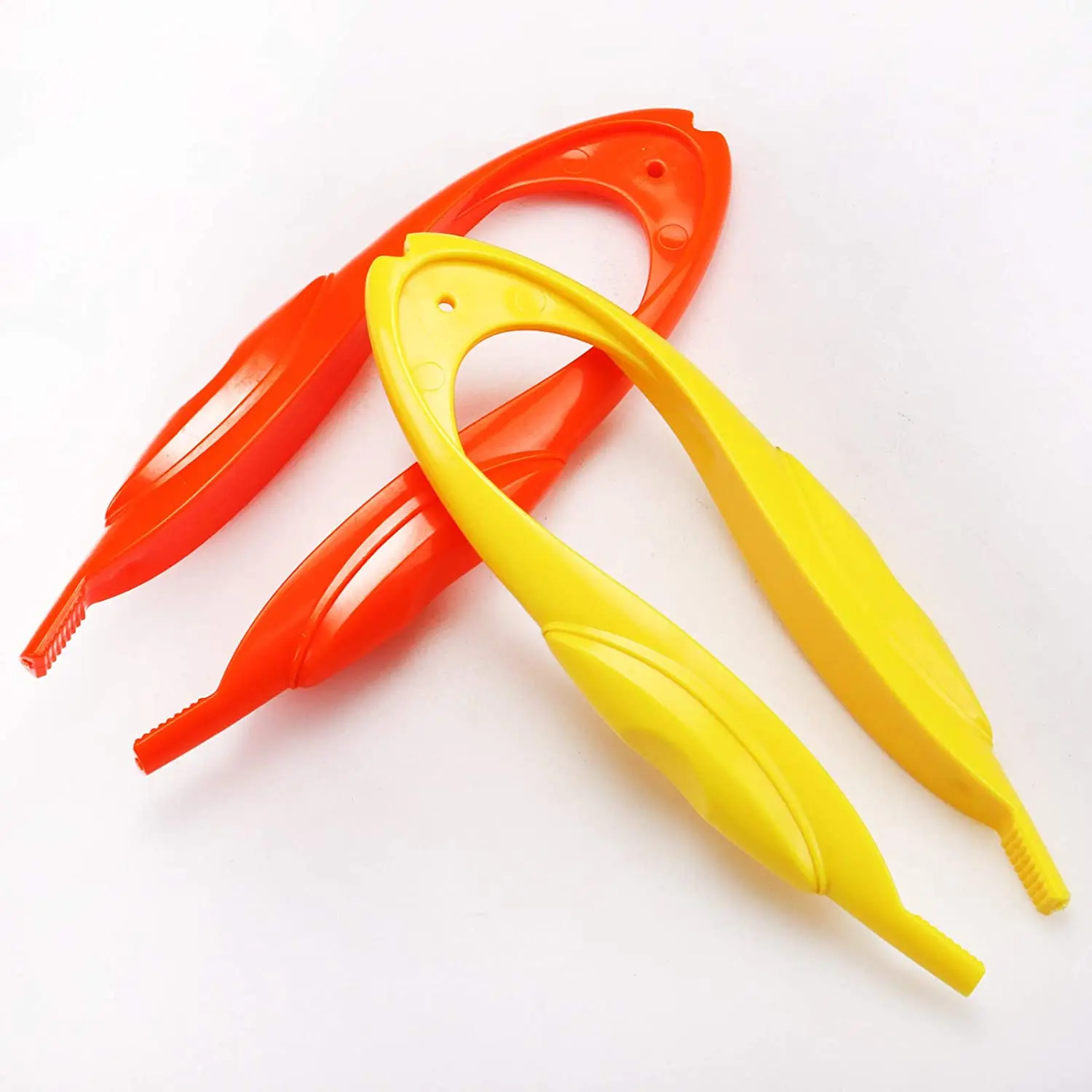 6 Pack - RAINBOW Tweezers Plastic Kid Safe Science BIG 6 Tweezers,  Multi-Color