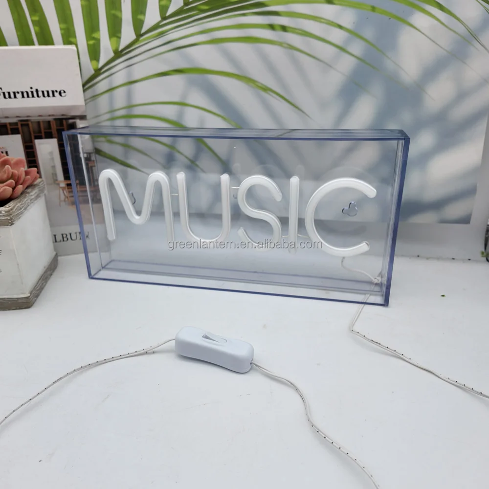 Neon Sign Light Box Night Club Lights Bar Game Room Wall Decoration