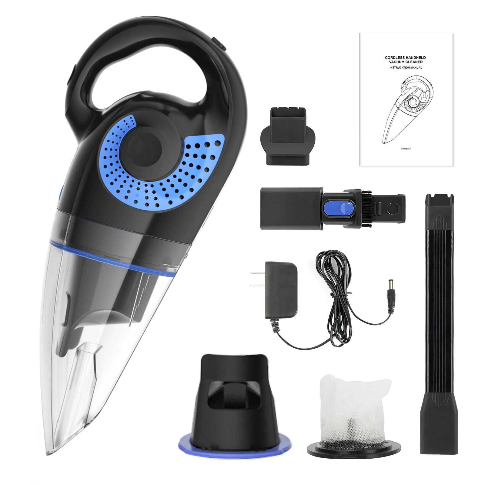 MOOSOO M4 Wet and Dry Handheld Vacuum Cleaner Cordless Wireless Vacuum Cleaner Handheld Household Mini We Car Vacuum Cleaner Po