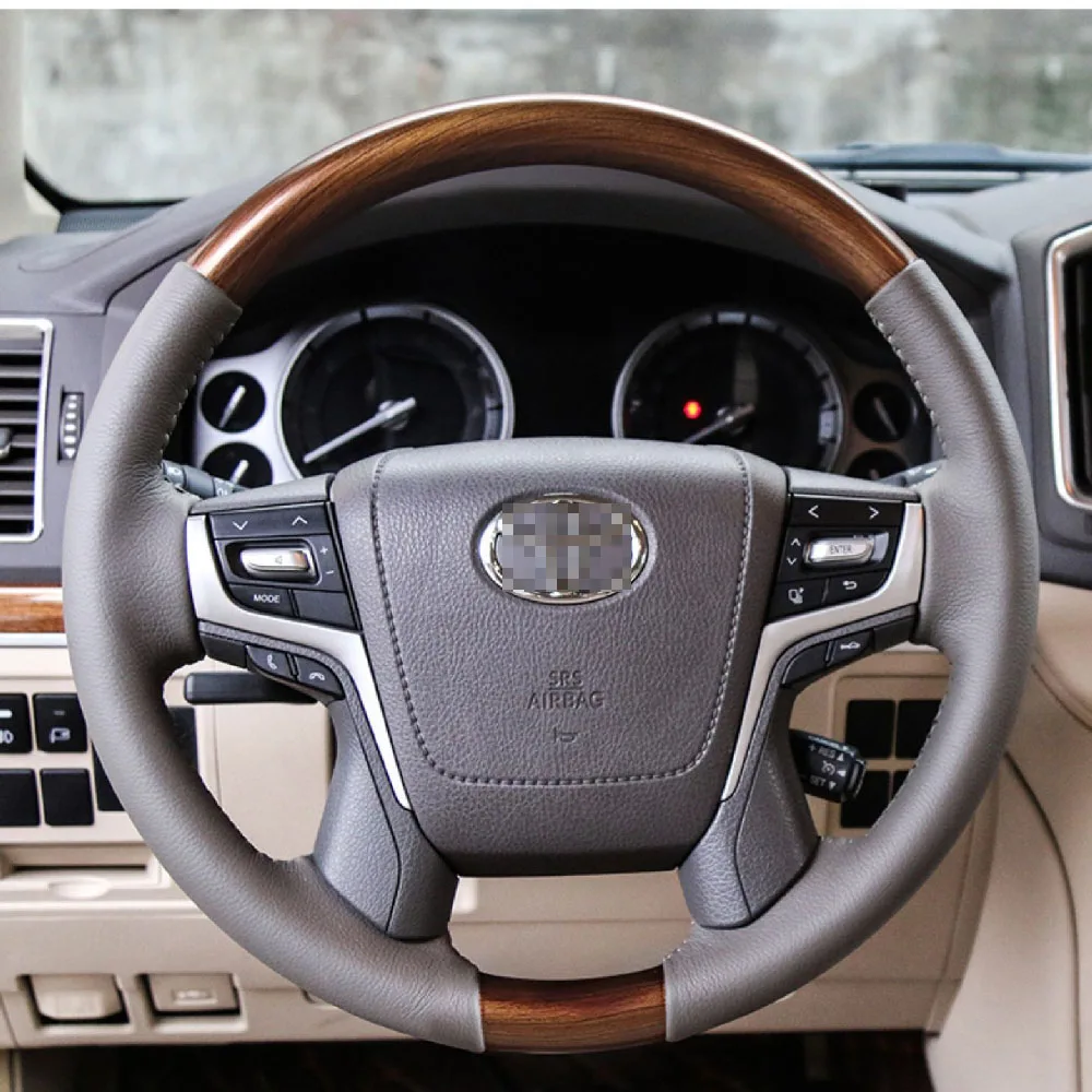 JIANGGAI Piano Black Perforated Leather Steering Wheel - For Toyota Prado, Tundra, Tacoma, 4Runner - View #7