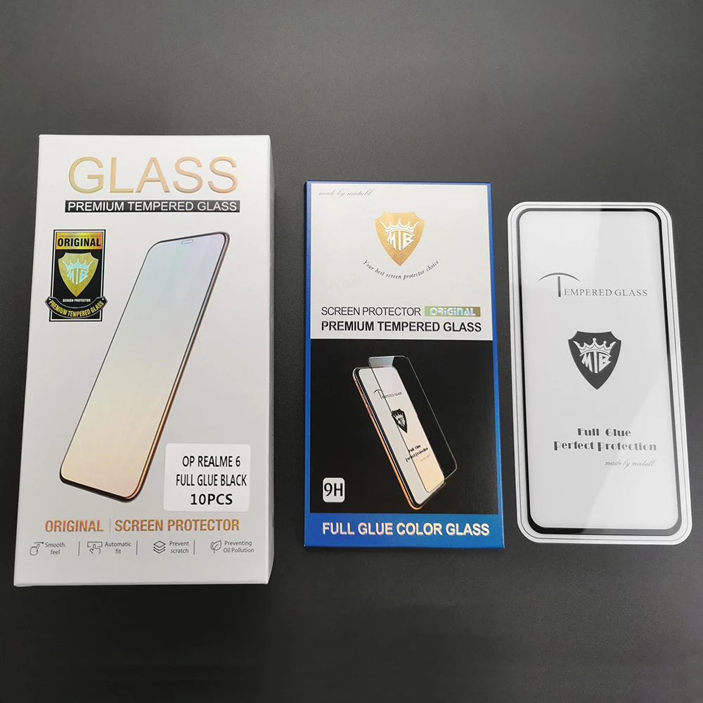 Full Glue 3d MTB 9h Colored Tempered Glass Screen Protector for samsung