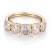 Bague en argent 925 avec diamant de laboratoire