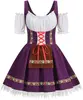 Off-shoulder purple