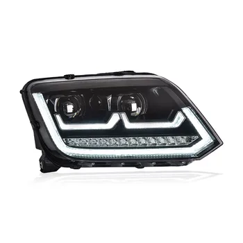 Car Styg Head Lamp for Amarok Headlights 2010-2020 LED Headlight Projector Lens DRL Signal Auto Accessories