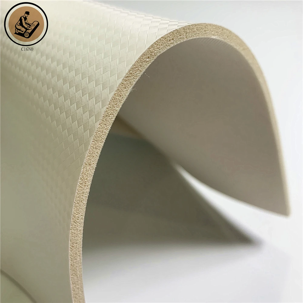 Manufacturer-Supplied PVC Embossed Synthetic Leather Waterproof Wear-Resistant for Sports Shoes for Soccer Basketball Baseball