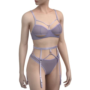 Wholesale Sexy Bikini Sets Women Embroidered Push-Up Thongs Lace Waist Decoration Seamless G-Strings Panties Spandex/Nylon