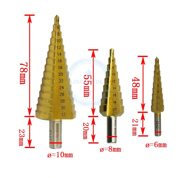 Temolink Step Drill [13 Steps | Diameter 4-39 Mm] With 10 Mm - View #9
