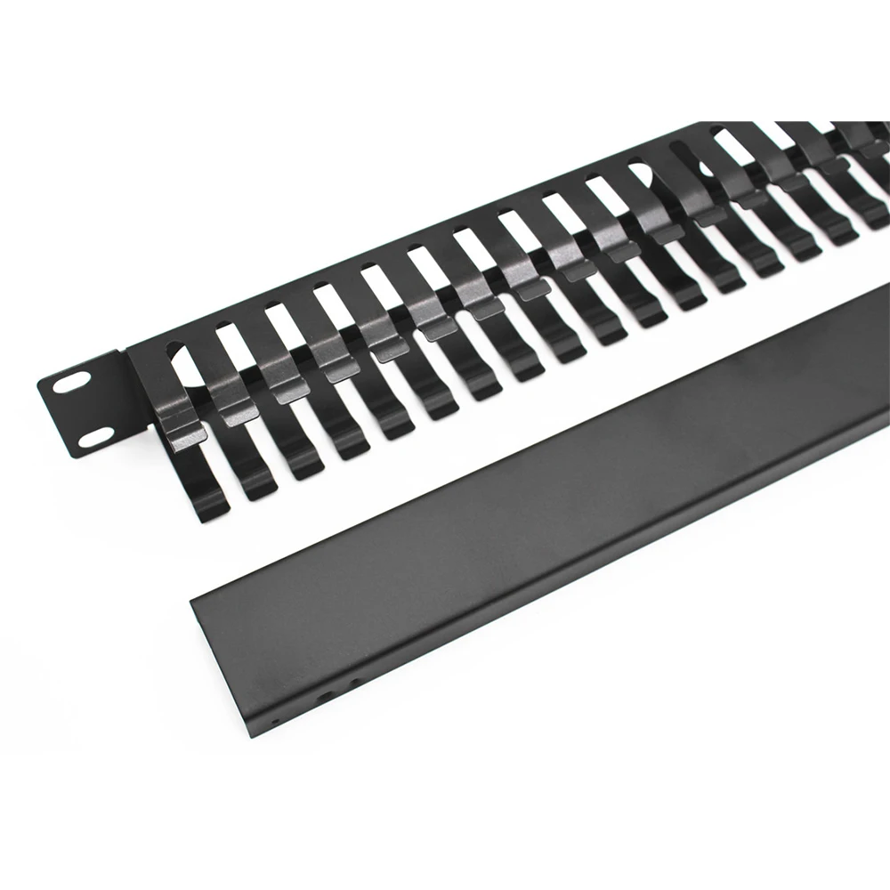 1u Metal Horizontal With Metal Cover,Rack Mount Cable Management
