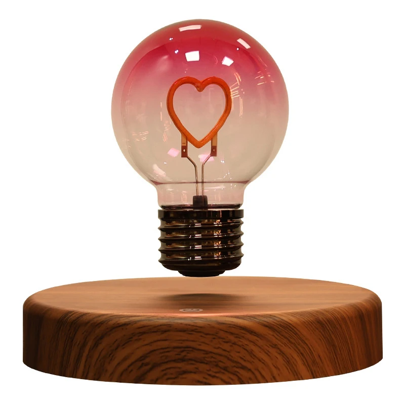 Creative Cross-Border Maglev Light Bulb Desk Lamp Smart Home Atmosphere Small Night Bedroom Bedside Decoration Wholesale Gift