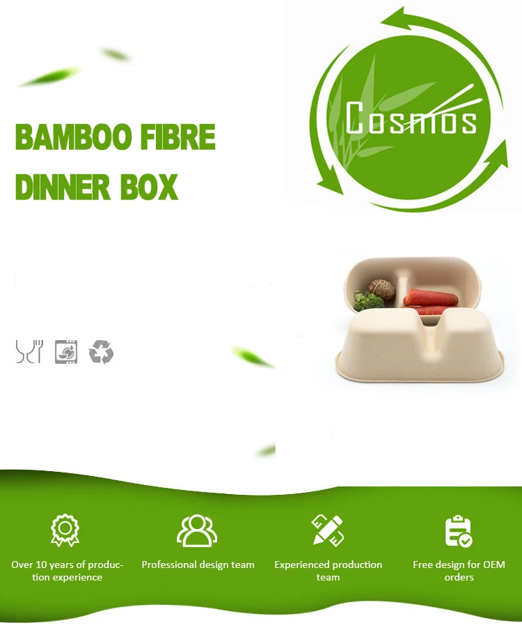 Oem Biodegradable Potluck Microwave Oven Lunchbox Bento Lunch Box