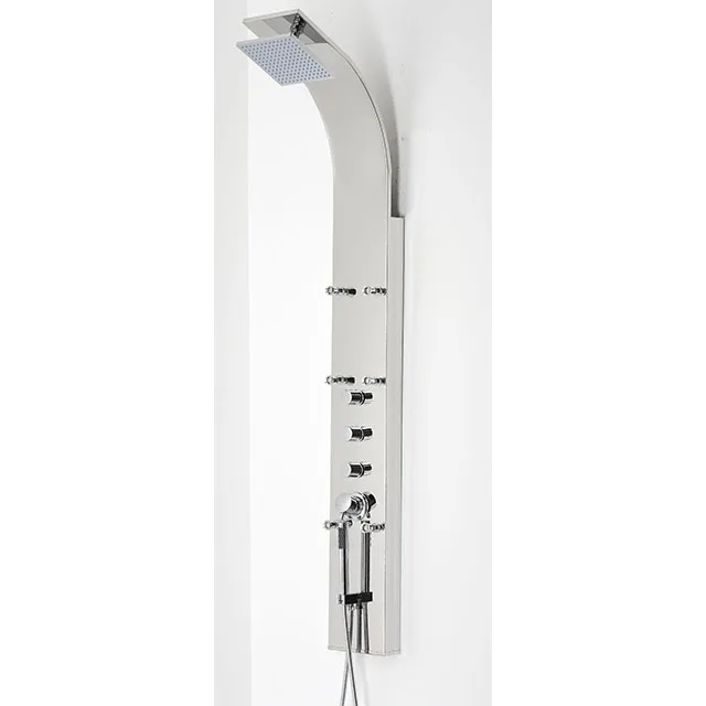 Wall Mounted bathroom 3 divert Function shower room stainless steel shower panel brass jets shower column