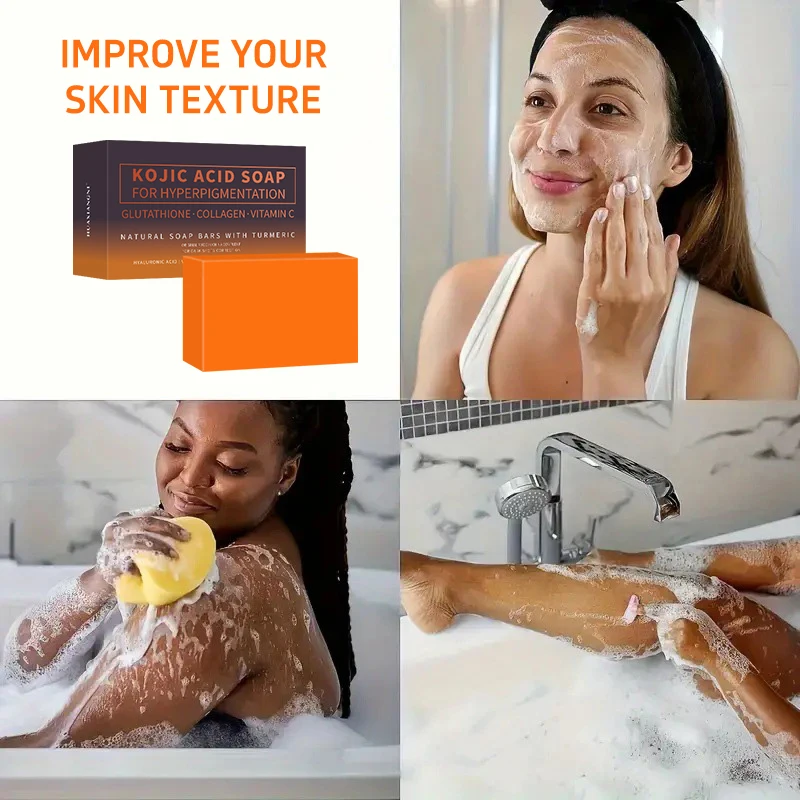 kojic acid soap glutathione collagen vitamin c and Retinol Bars with Honduras leaving it super clear and imperfection Original Japanese Complex Infused Collagen