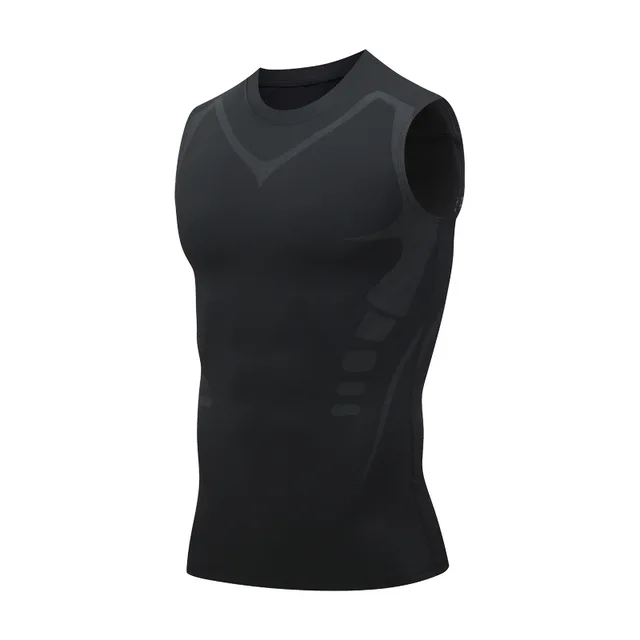 New Version Shaping Tank Top Comfortable and Breathable Ice-Silk Fabric for Men To Build a Perfect Body
