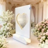 Acrylic Heart white Frame