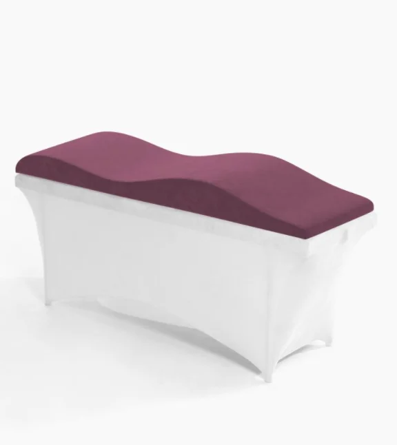 Oem Beauty Salon Bed Velvet Covers Foam Massage Table Topper Eyelash