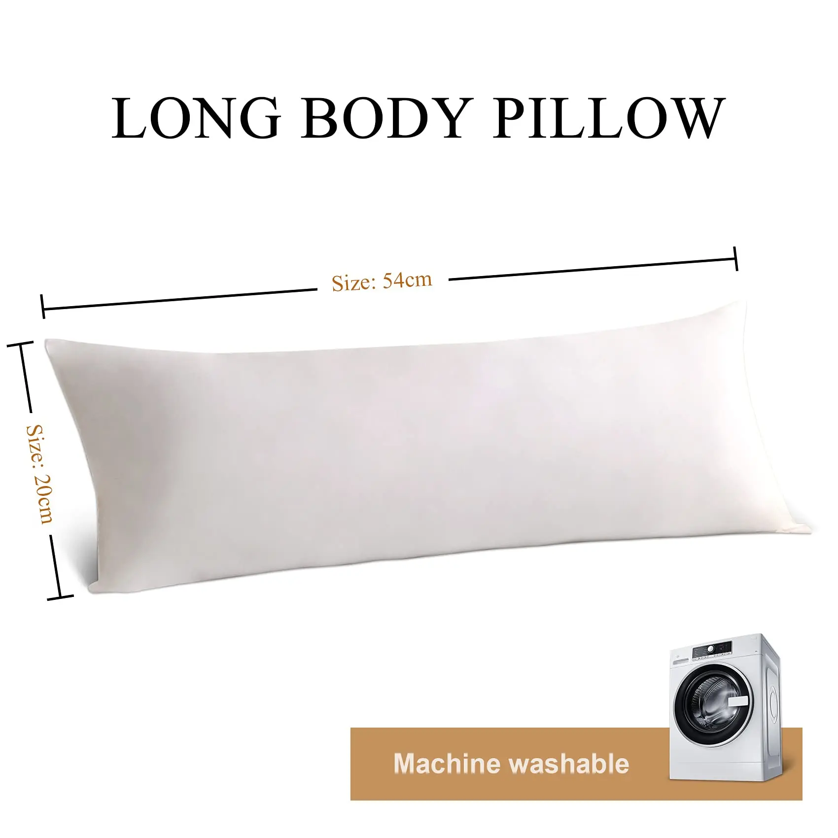 large body pillow insert long sleeping