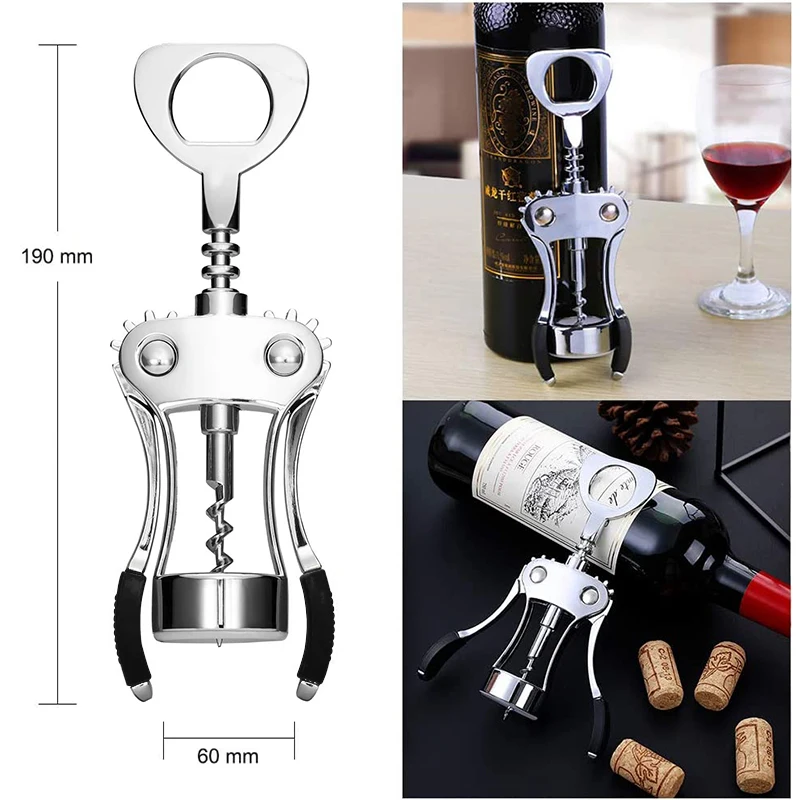 New Upgrade Wing Corkscrew Wine Bottle Opener Premium Sturdy Wine