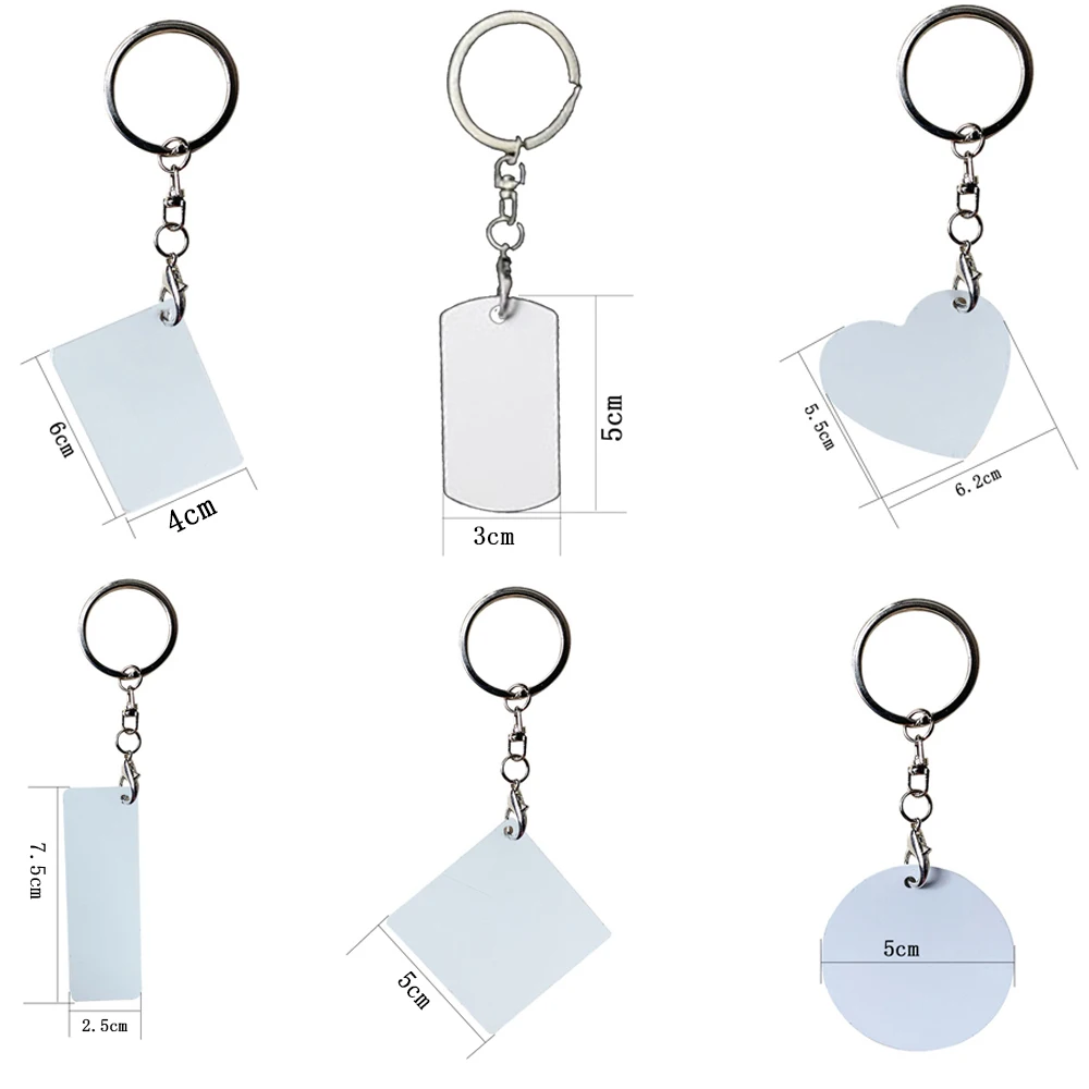 Wholesale Blank Sublimation Printable Aluminum Keychain For Home ...