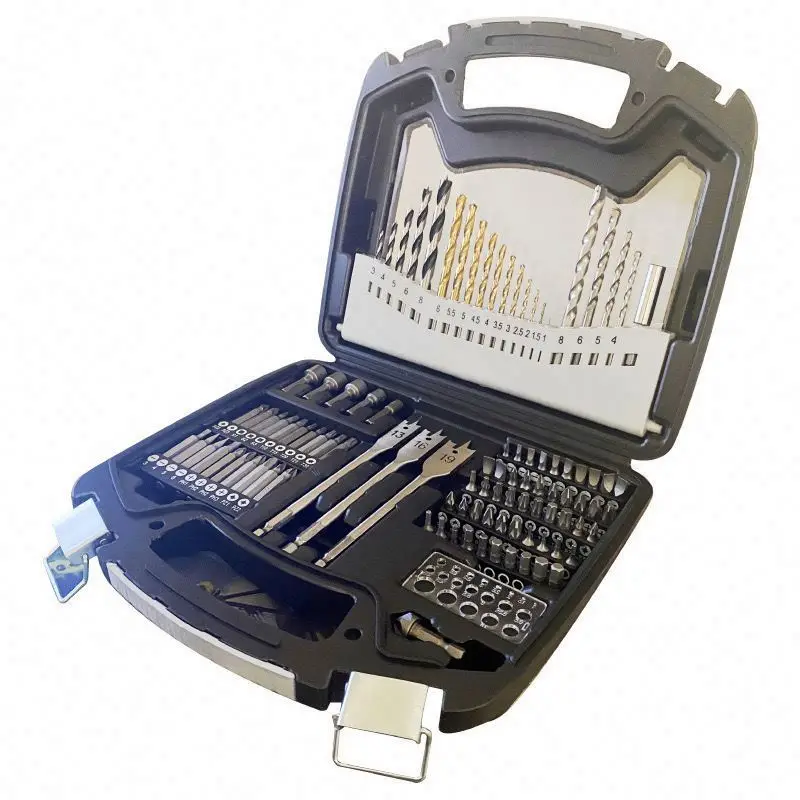 TEBAK Drill Bit Set for Wood Metal and Concrete Power Tools Kit Electric Drill Hand Tools Powerful Repair Parts