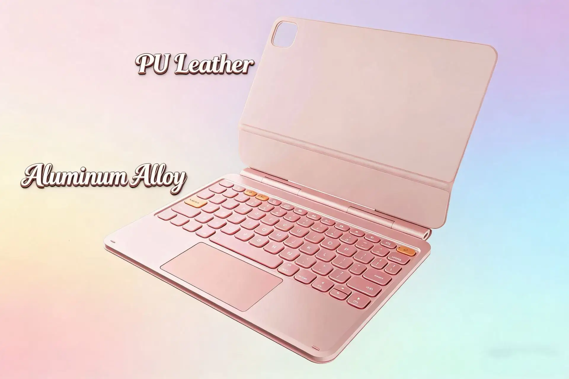 product the aluminum alloy keyboard connects via bluetooth with a magnetic floating design  suitable for ipad pro 11  ipad air732-4