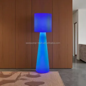 Modern Outdoor 16-Color Changing RGB IP65 Tall LED Floor Lamp Commercial Decoration