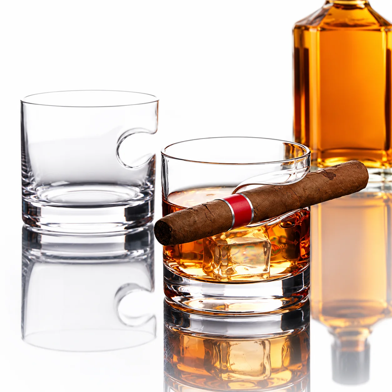 Square Cigar-Rest Whiskey Glass, Alibaba Product ID 1601971912722