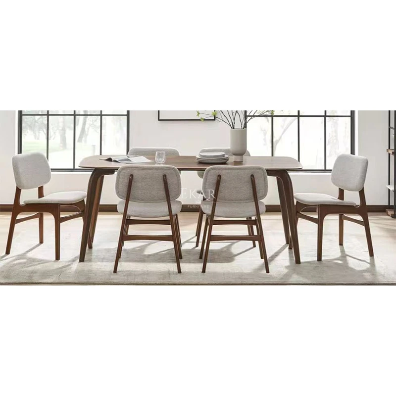 product customized contemporary dining room upholstered fabric solid wood leg luxury dining room chairs-65