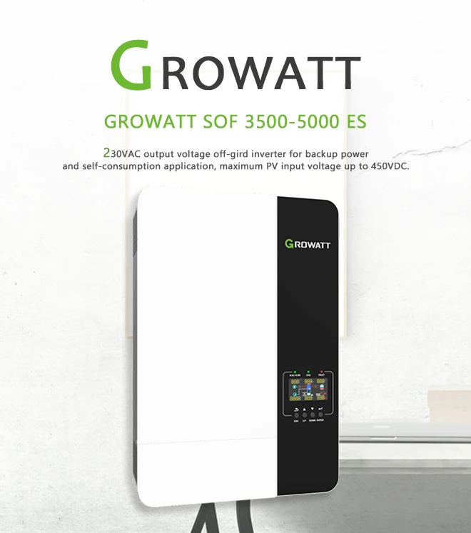 ESG 5kw off grid hybrid inverter growatt 5kw 3kw solar power inverter off grid Growatt spf 5000 es