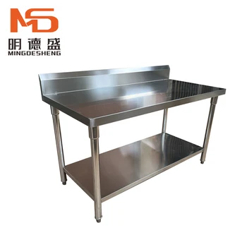 Commercial Kitchen Work Table Work Bench in Stainless Steel for Restaurants and Hotels for Storage and Working