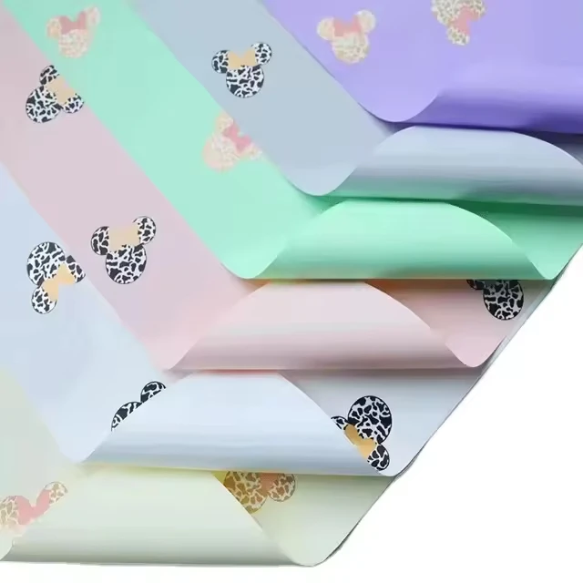 Diy Crafts Gift Packaging Little Mouse Flower Paper Korean Wrapping Paper Floral Arrangement