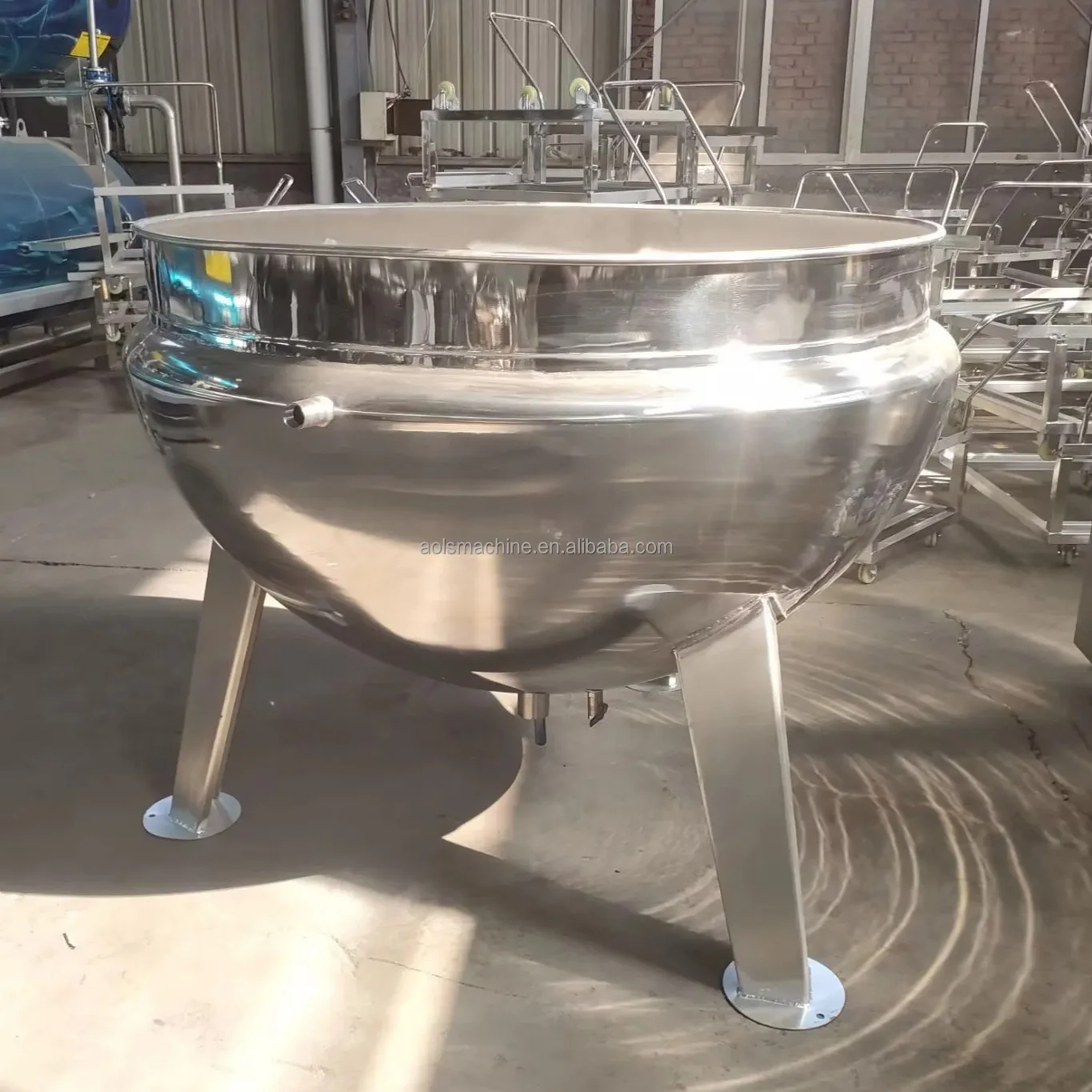 Industrial Automatic Self Stirring Cooking Pot Gas Mixer Cook Steam 1000 Liter Kettle Cooker for Jams Sauce