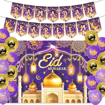 Adesivi EID Mubarak Decorazione Ramadan 2025 Per regali