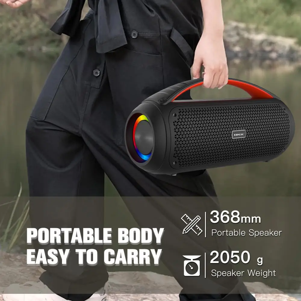 BKK IPX5 Waterproof Portable Bluetooth Speaker - Rechargeable