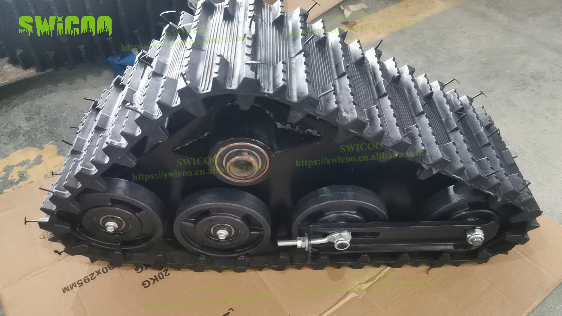 Modified Rear Axle Track Wheel Rubber Sand Snowmobile Tracks for ATV UTV Go Kart Buggy Sand Snow Track System
