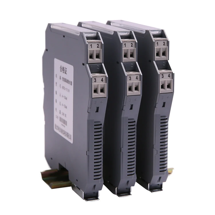 2-in 2-out Dual Channel PT100 Input 4-20mA Current Output Isolator Safety Barrier