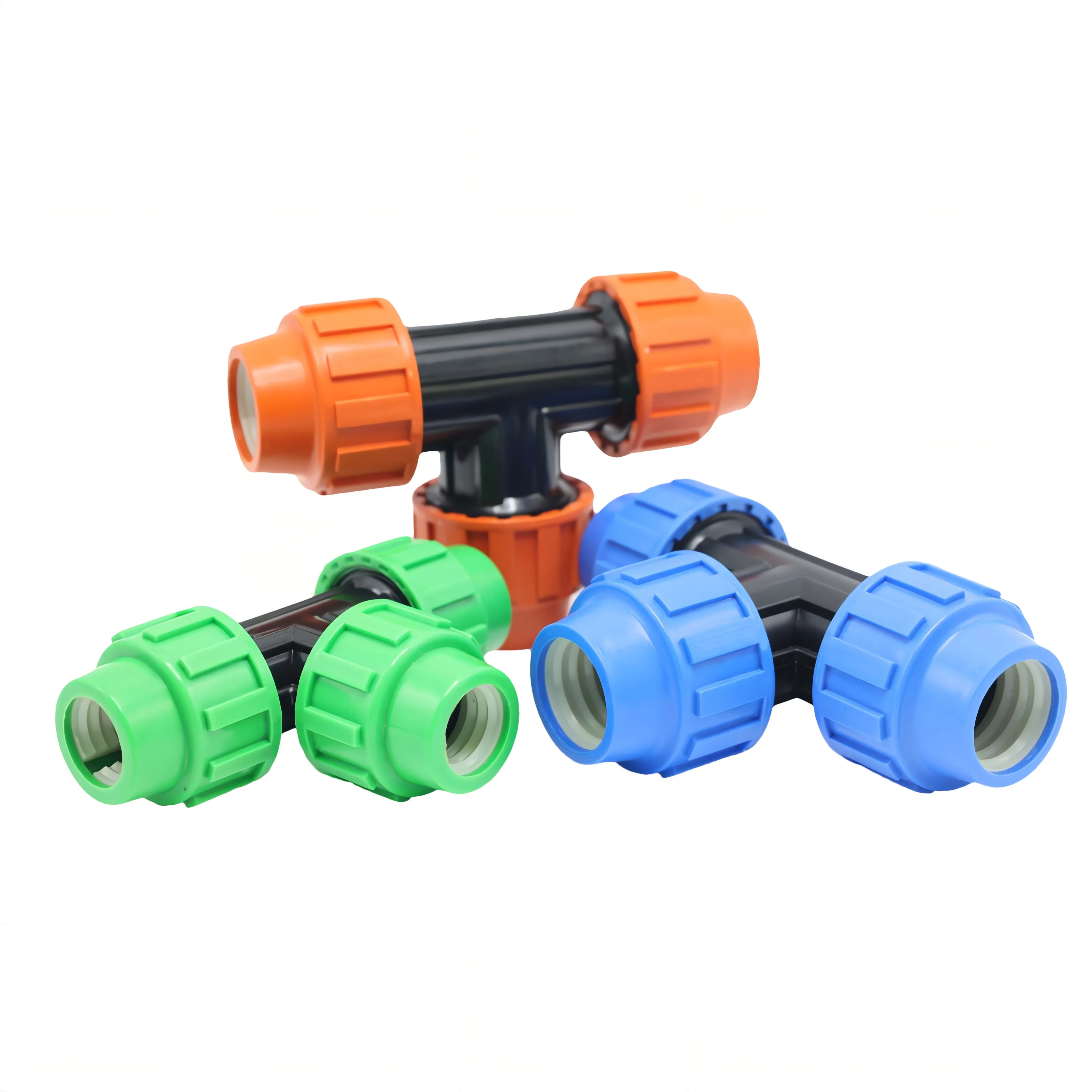 Polyethylene high-density agricultural greenhouse irrigation low-density polyethylene pipe fittings compression elbow fittings