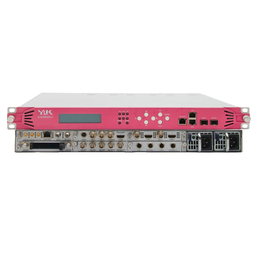 Modular Type Multi Channel 9 ASI Input 6 ASI Output IP Input Output TS Multiplexer for Digital TV Headend