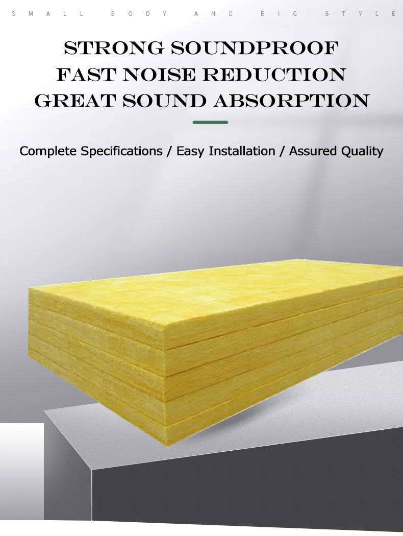 Great Sound Absorption Heat Insulation Acoustic Isolation Fiber Glass ...