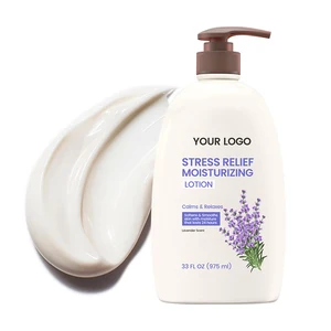 Organic Lavender Body Lotion with Shea Butter & Vegan Oils Hyaluronic Acid Calming Nighttime Moisture for Dry Skin Stress Relief
