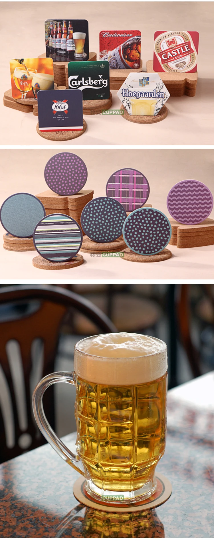Customized Beer Bar Coasters Absorbent Paper Coasters For Drinks Buy